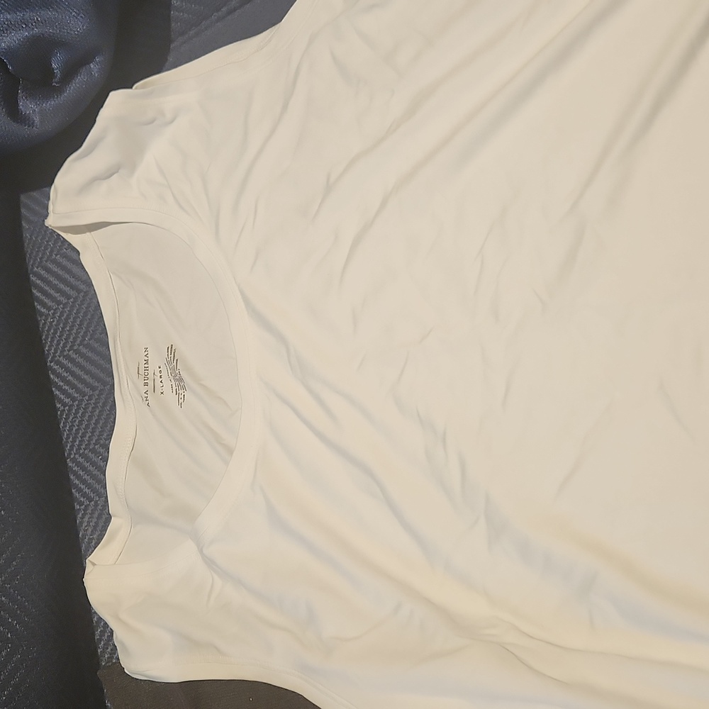 Ana Buchman white tank top